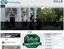 Tablet Screenshot of chillicotheparkdistrict.org